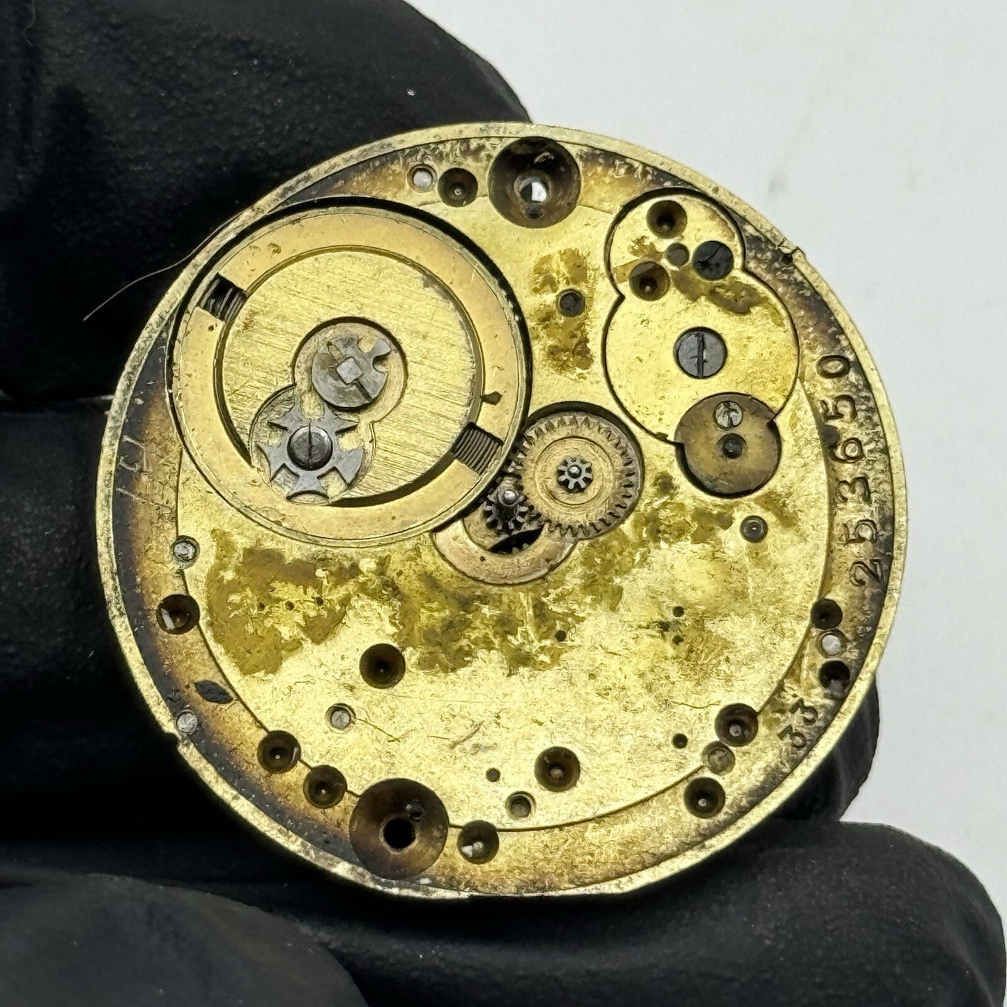 33.3mm Good Quality Cylinder Pocket Watch Movement No Dial Hands FOR PARTS