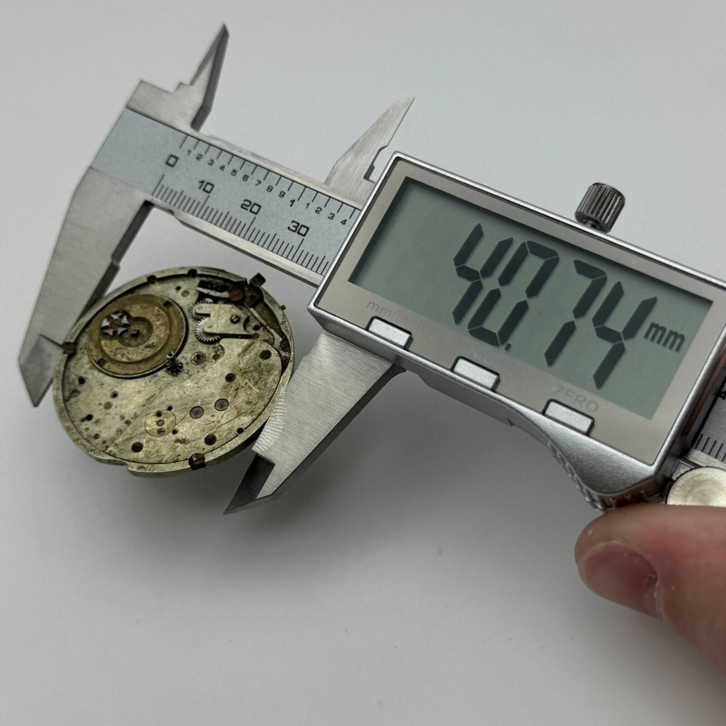 40mm Unidentified Antique Pocket Watch Movement PARTS REPAIR SPARES