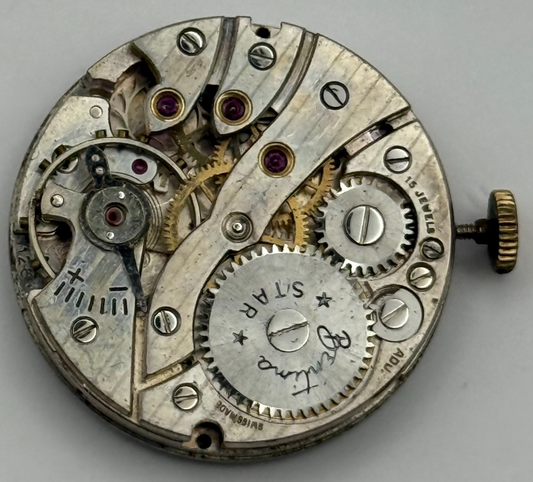ETA 1260 Watch Movement Bentima Star Manual Wind Vintage Parts Repair 23.6mm
