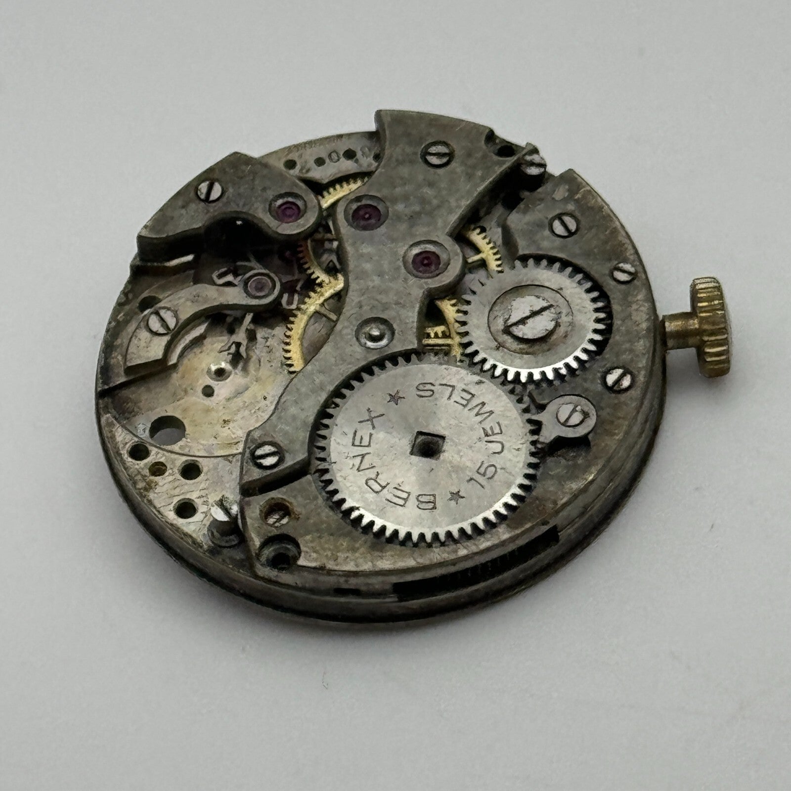 27.1mm Men's Bernex FHF 15 Jewels Trench Watch Movement Manual Wind Swiss PARTS