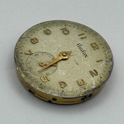 Audax 180 Watch Movement Manual Wind Vintage Swiss Parts Repair Spares 24.4mm