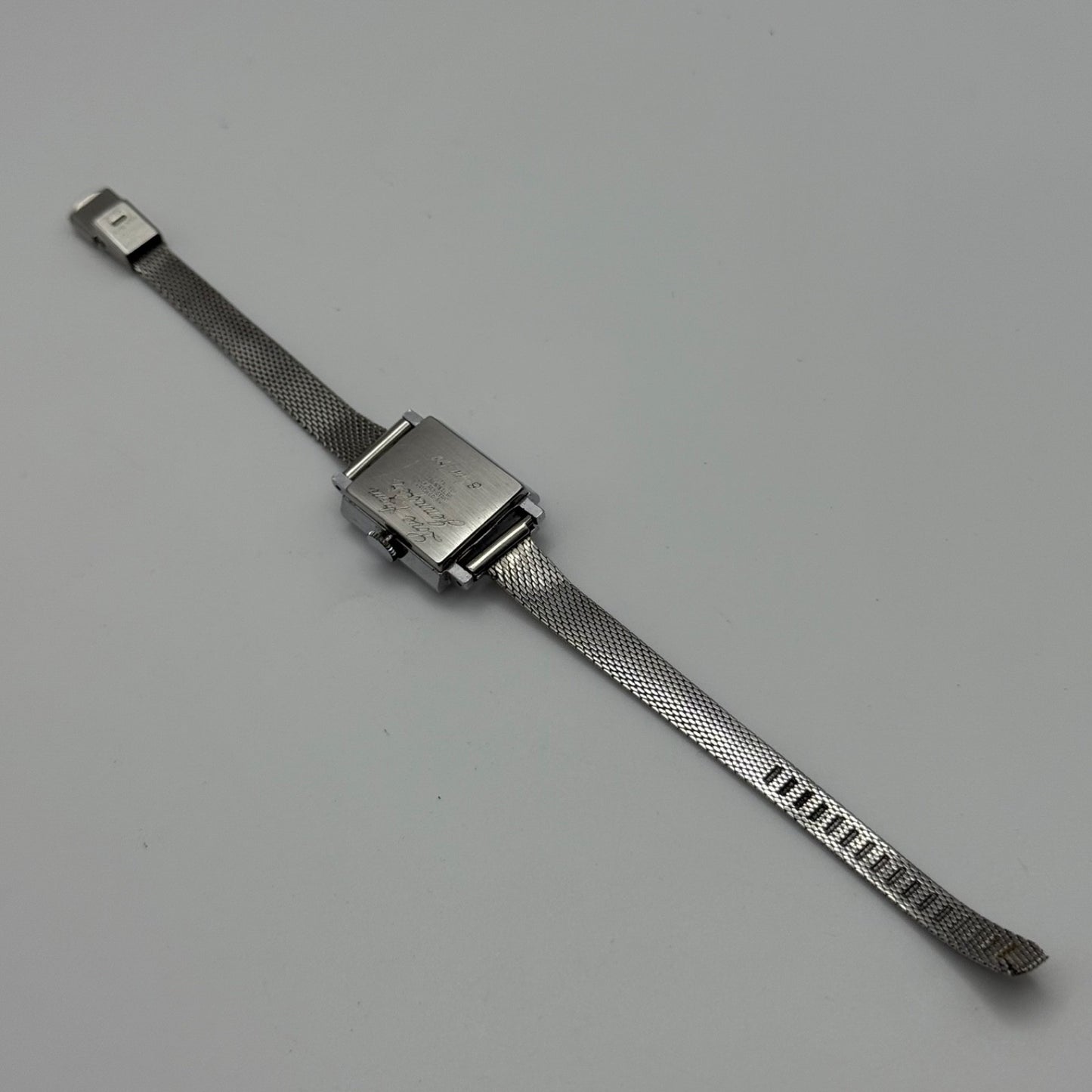 20mm 1970s Vintage Oris Green Dial Ladies Engraved Manual Wind Watch PARTS