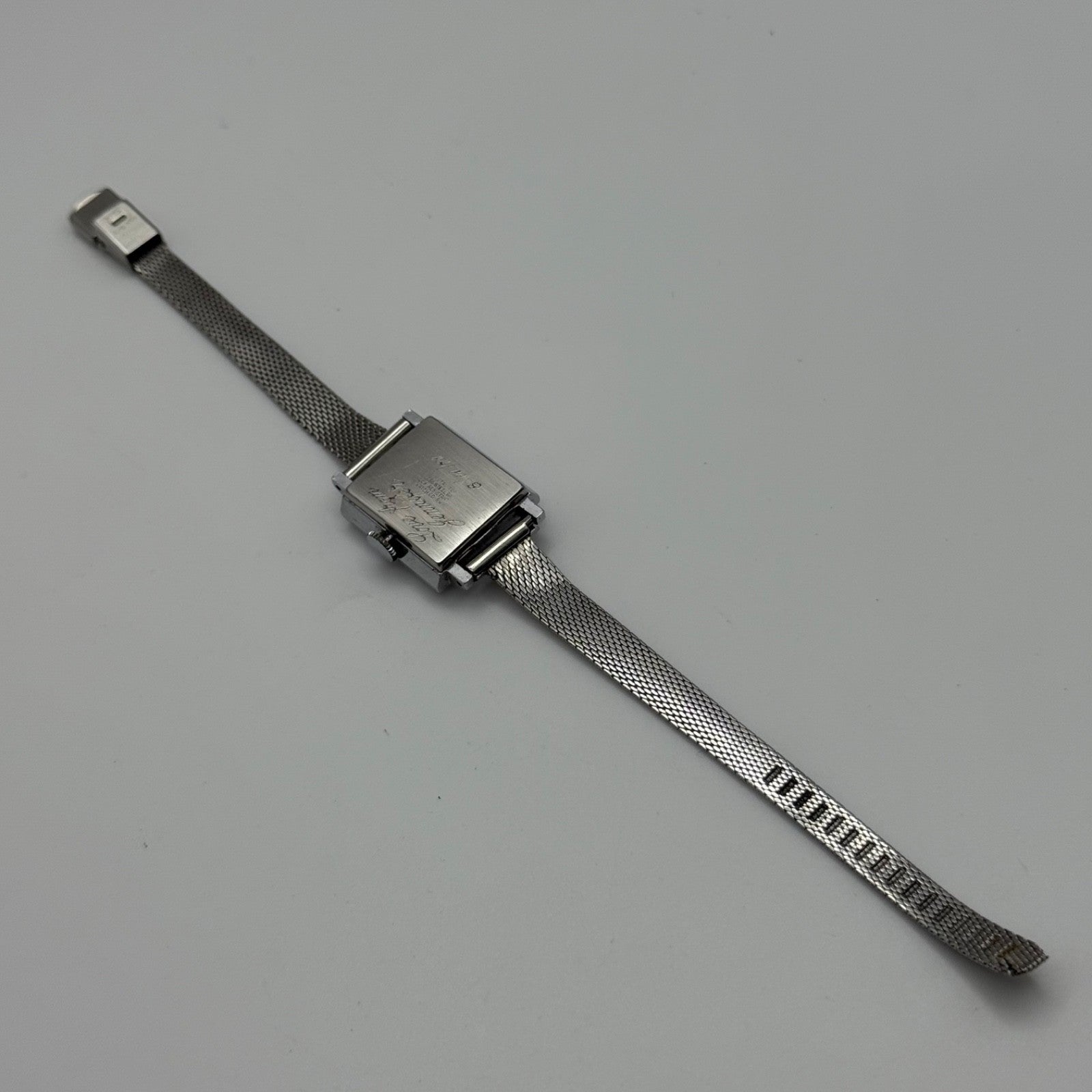 20mm 1970s Vintage Oris Green Dial Ladies Engraved Manual Wind Watch PARTS