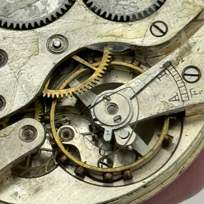 42.9mm Vintage Erlim Swiss Open Face Pocket Watch Movement PARTS REPAIR SPARES