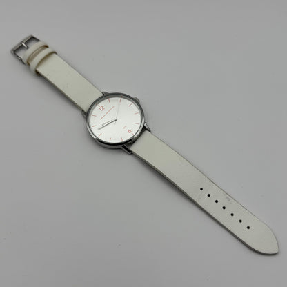 French Connection Ladies Quartz Watch White Strap Working 39mm New Battery