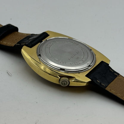 37mm Mens Bulova Accutron 2181F Date Dial Swiss Quartz Vintage Watch TO RESTORE