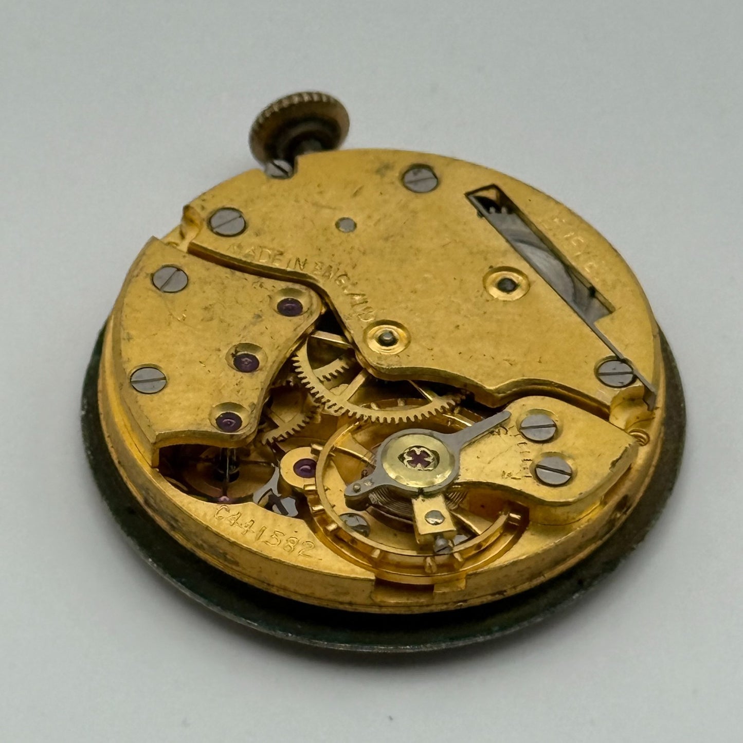 Smiths De Luxe 15 Jewels Shockproof Watch Movement Manual Wind Parts 26.8mm