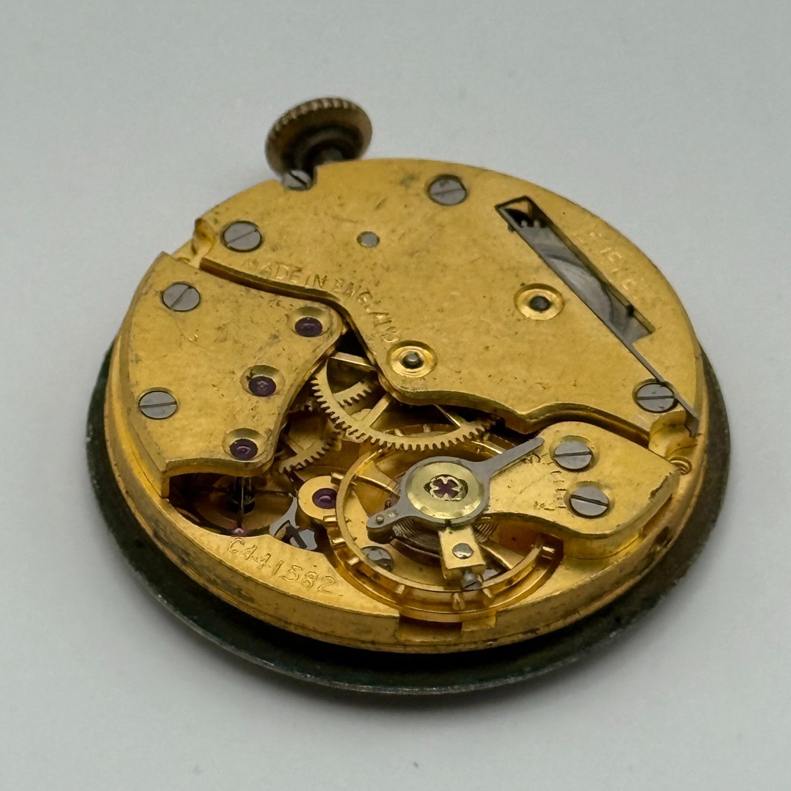 Smiths De Luxe 15 Jewels Shockproof Watch Movement Manual Wind Parts 26.8mm