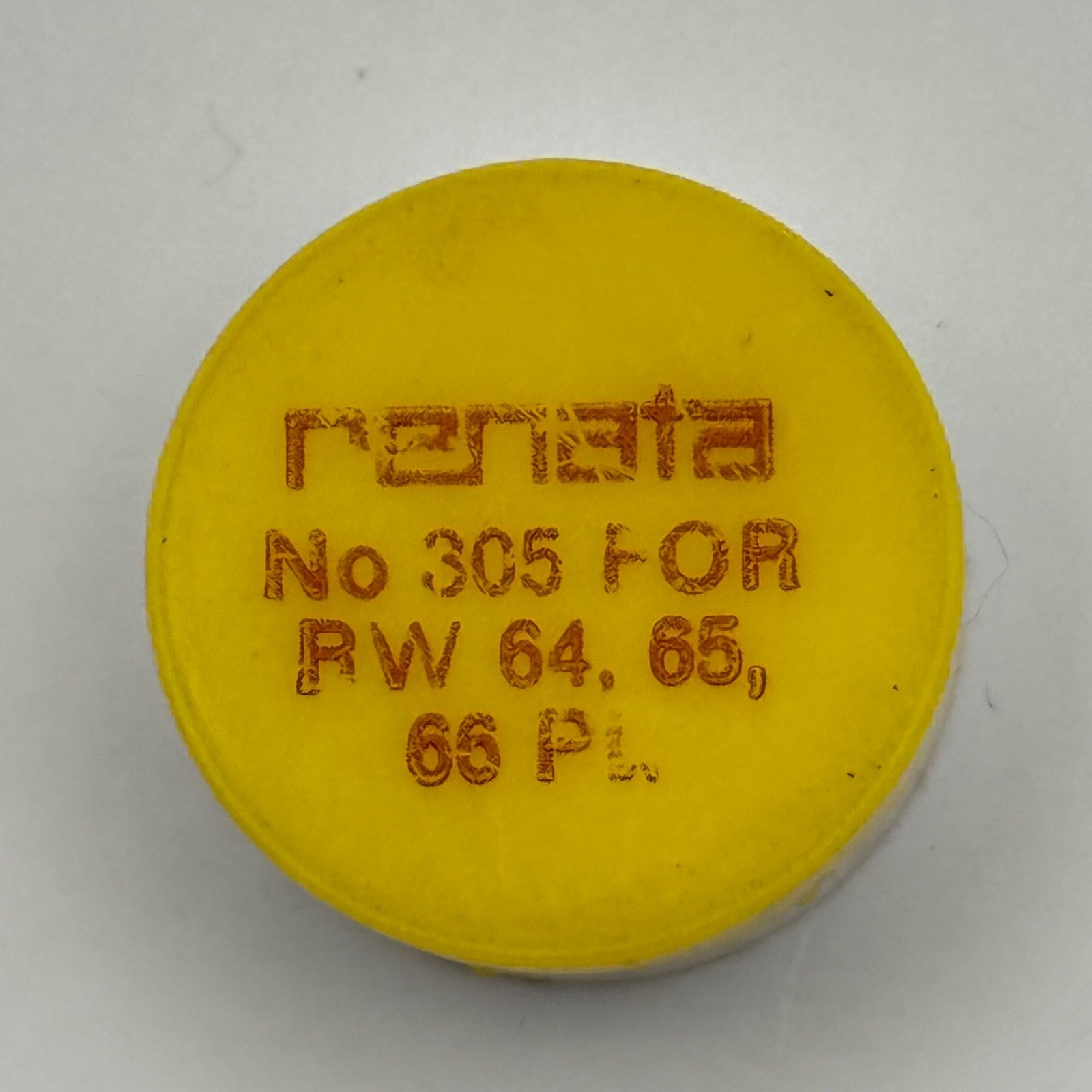 RW 64, 65, 66 Balance Wheel Complete And Spring PL 305 Watch Movement Parts NOS