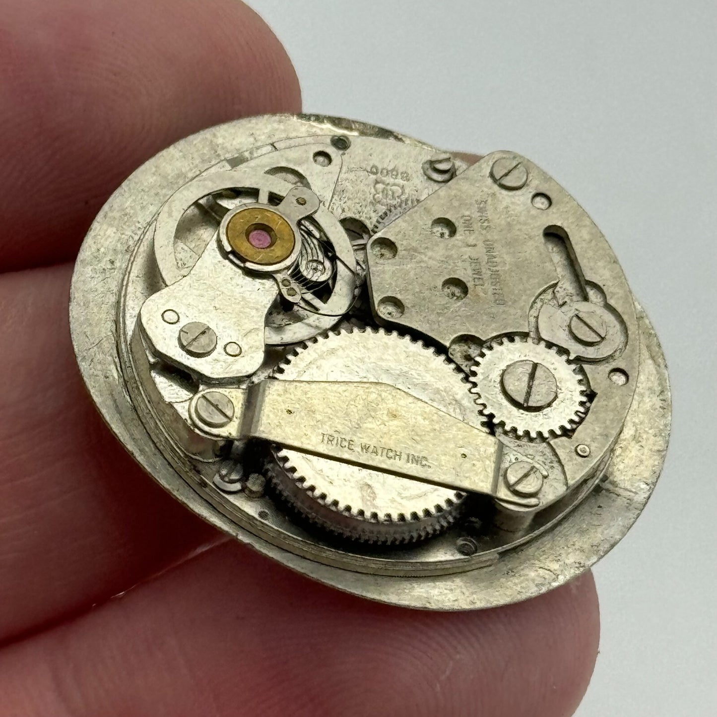 27mm Mens Trafalgar EB 8800 Manual Wind 1 Jewel Watch Movement PARTS REPAIR