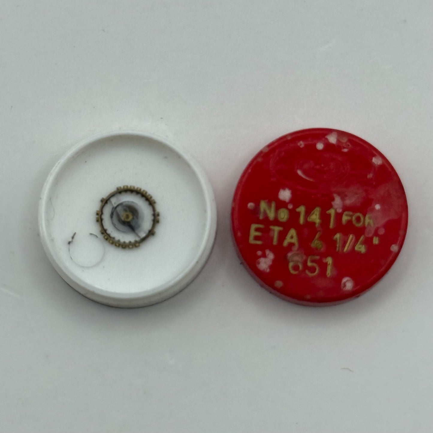 ETA 651 Balance Complete 4 1/4''' Renata 141 Watch Movement Parts DAMAGED