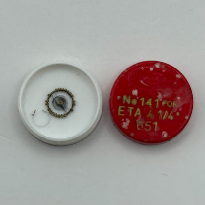 ETA 651 Balance Complete 4 1/4''' Renata 141 Watch Movement Parts DAMAGED