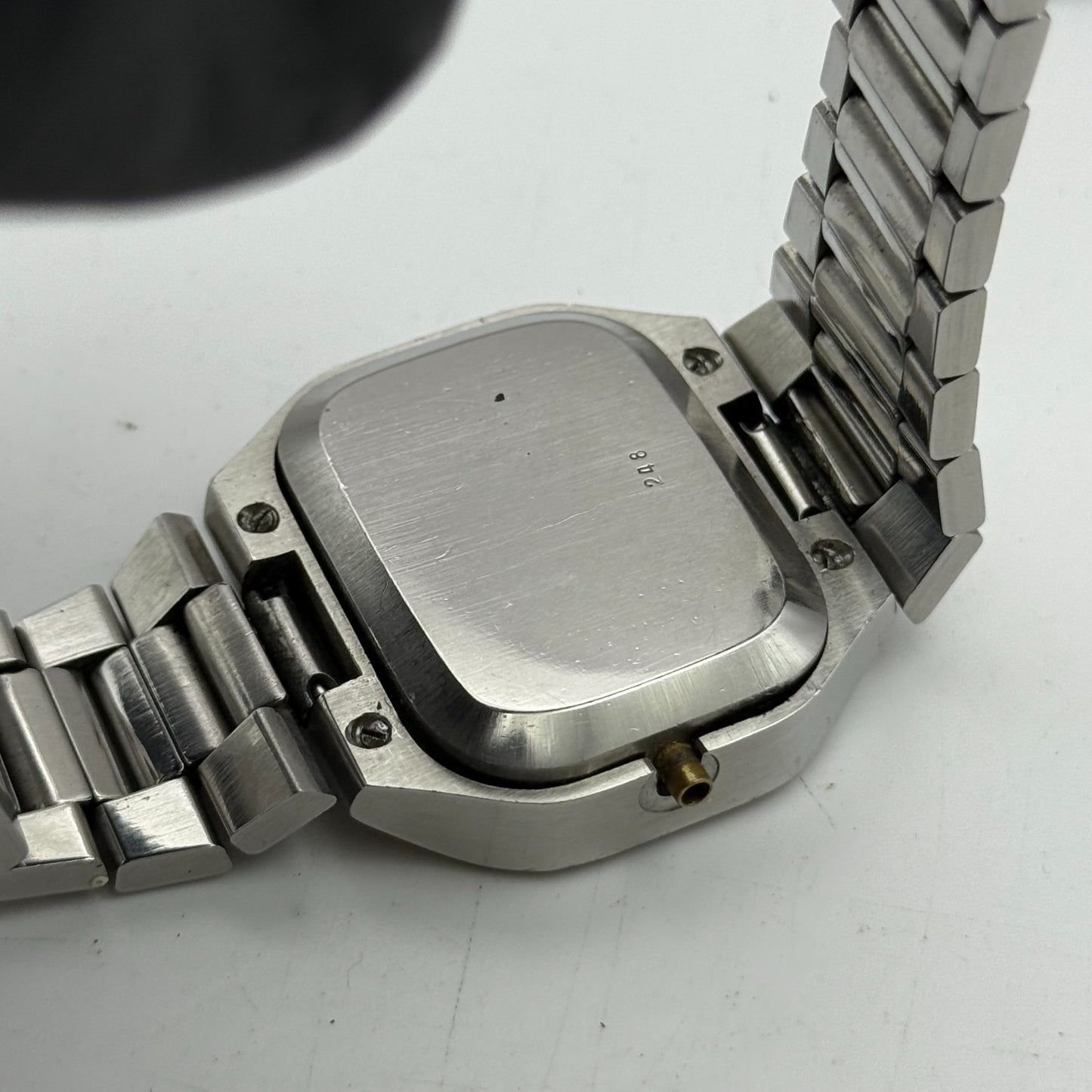 38mm Men’s Rare Vintage Rotary TV Case Automatic Swiss Date Watch PARTS REPAIR