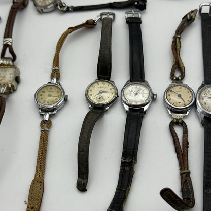Bundle Of Ladies Vintage Manual Wind Wristwatches Joblot PARTS REPAIR SPARES