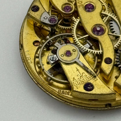 25.3mm Vintage Longines 11.87 Good Balance Manual Wind Watch Movement PARTS