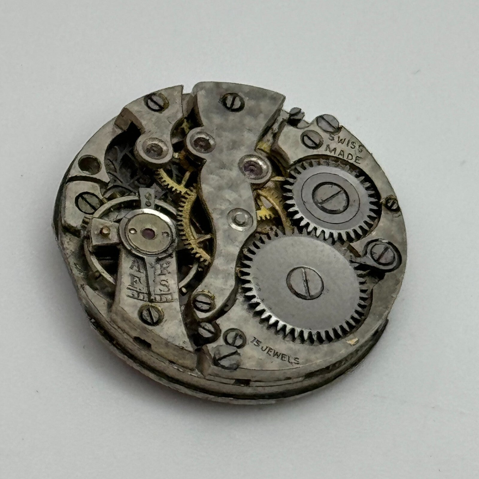 23.8mm Enicar AR Balance Intact Manual Wind 15 Jewels Watch Movement PARTS SPARE