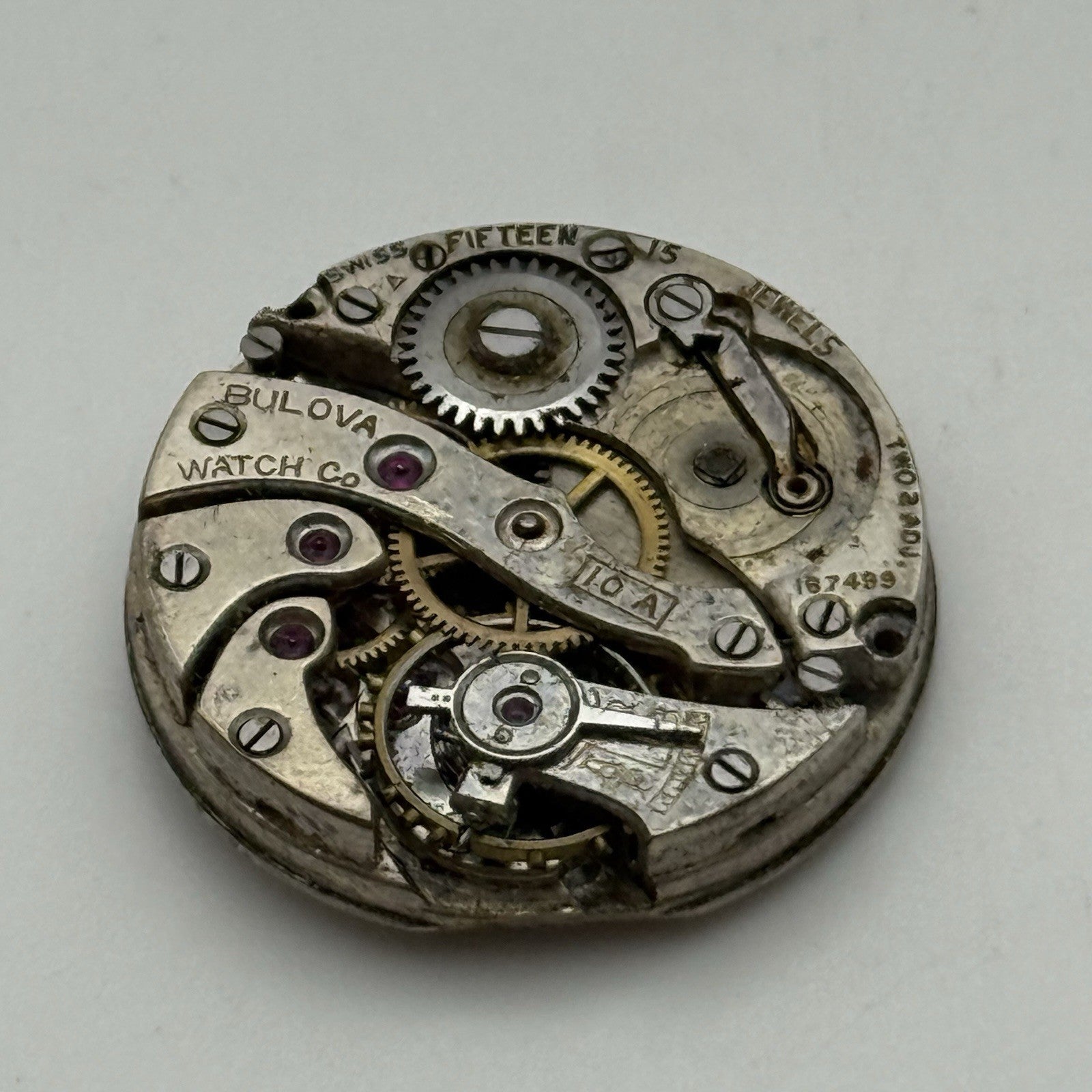 23.7mm Vintage Bulova 10A Manual Wind Swiss Watch Movement PARTS REPAIR SPARES