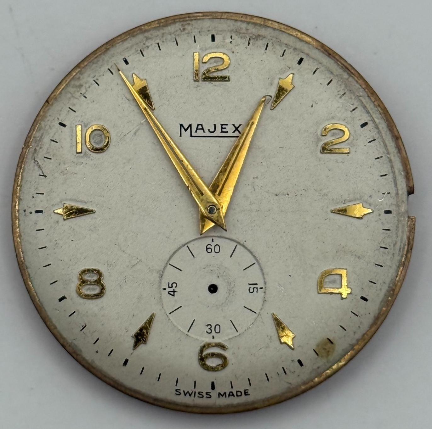 Majex Trebex 15 Jewels Watch Movement Manual Wind Vintage Parts Repair 32.9mm