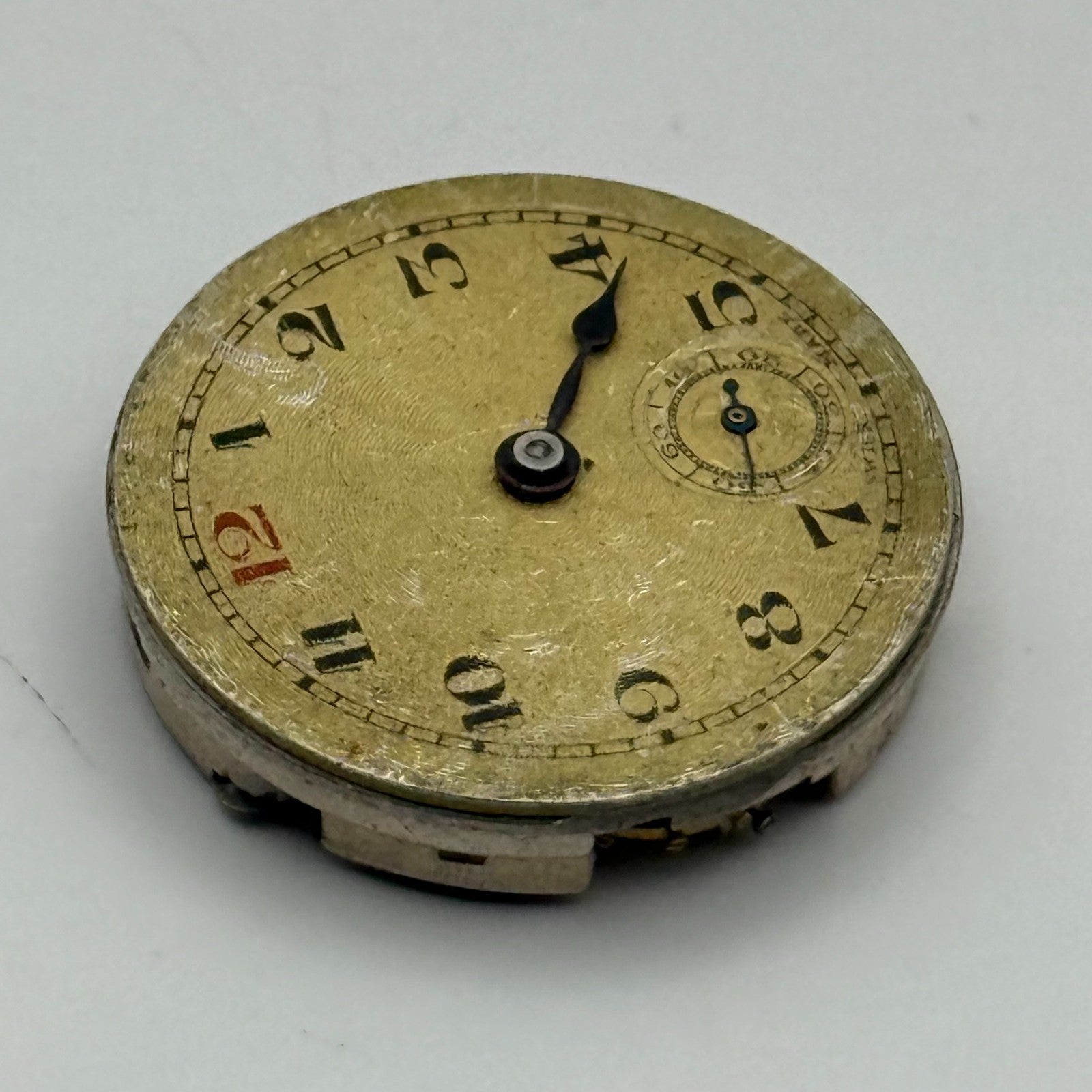 R&S Rotherham & Sons Watch Movement Manual Wind Vintage Parts Repair 23.6mm