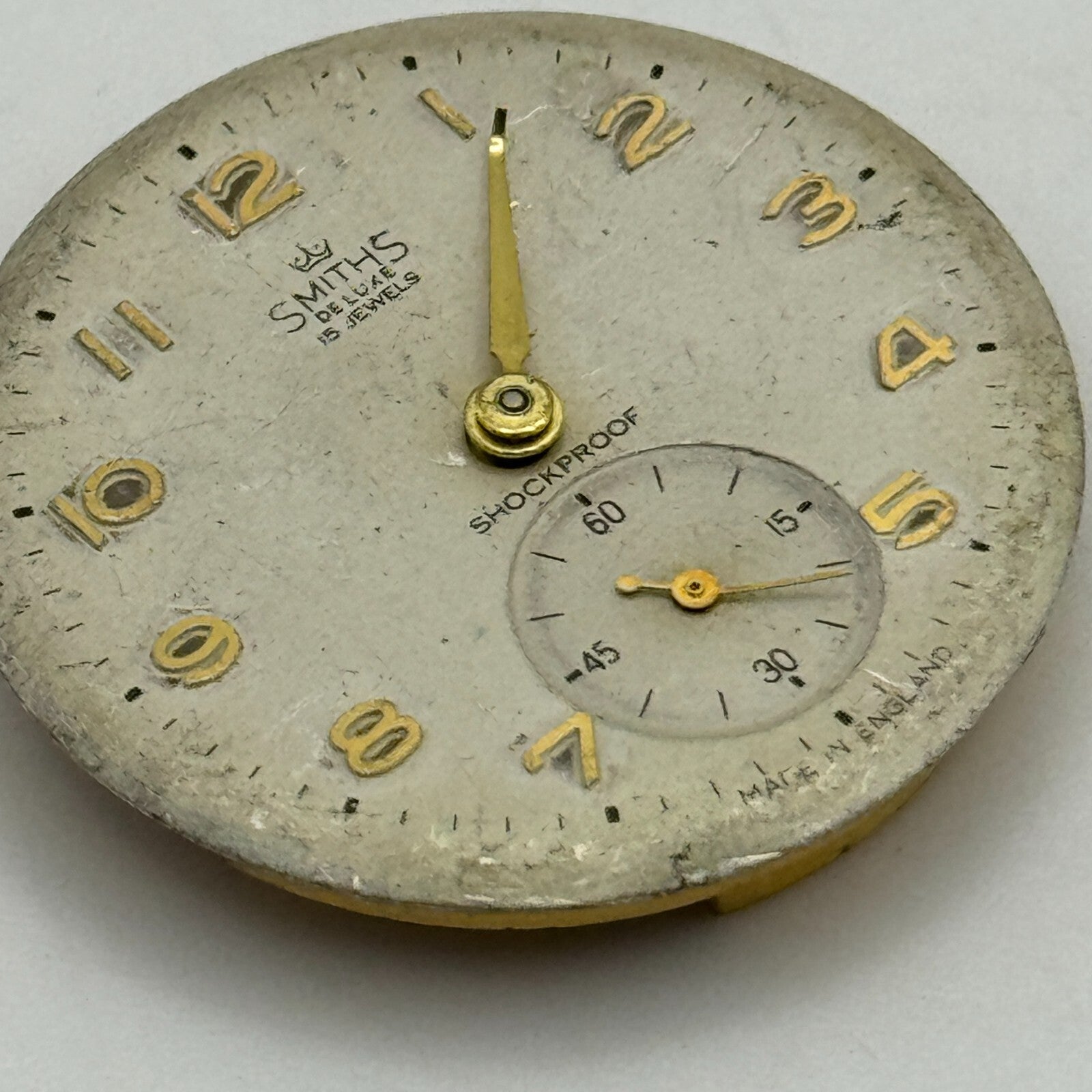 26.6mm Men's Smiths De Luxe Cal 5910 Manual Wind Vintage Watch Movement PARTS
