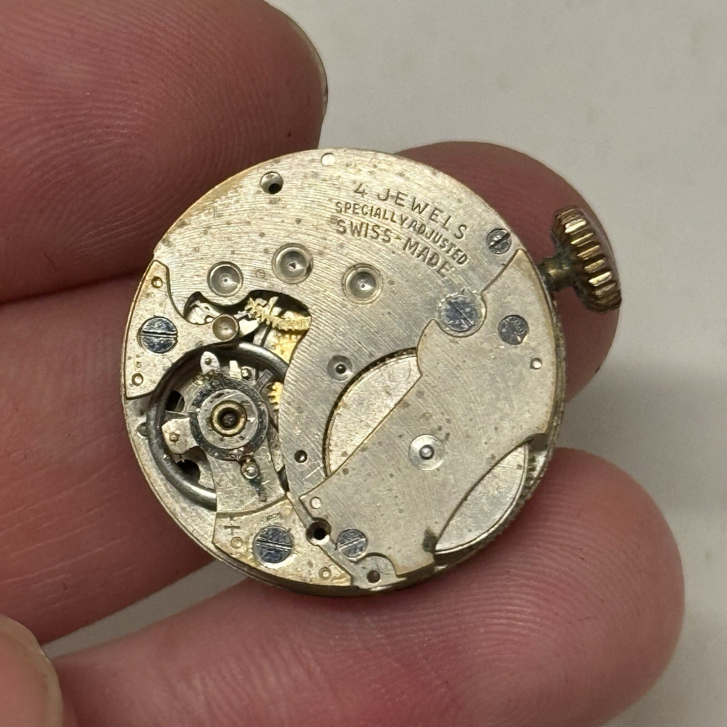 25mm Ladies SMALL Art Deco Gold Plated Sub Seconds Old Watch TO RESTORE