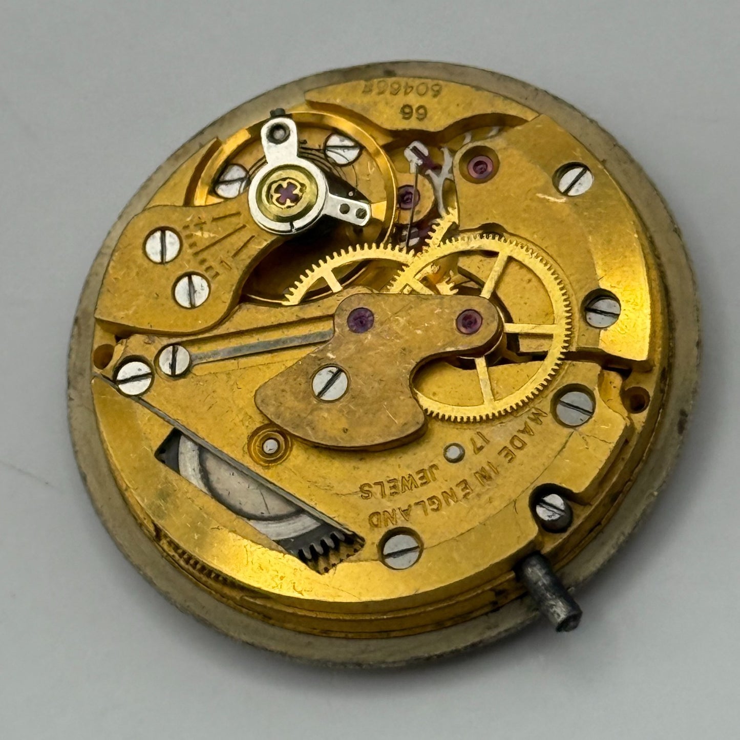 Smiths Astral 66 60466E Hacking Watch Movement Manual Wind Vintage Parts Repair