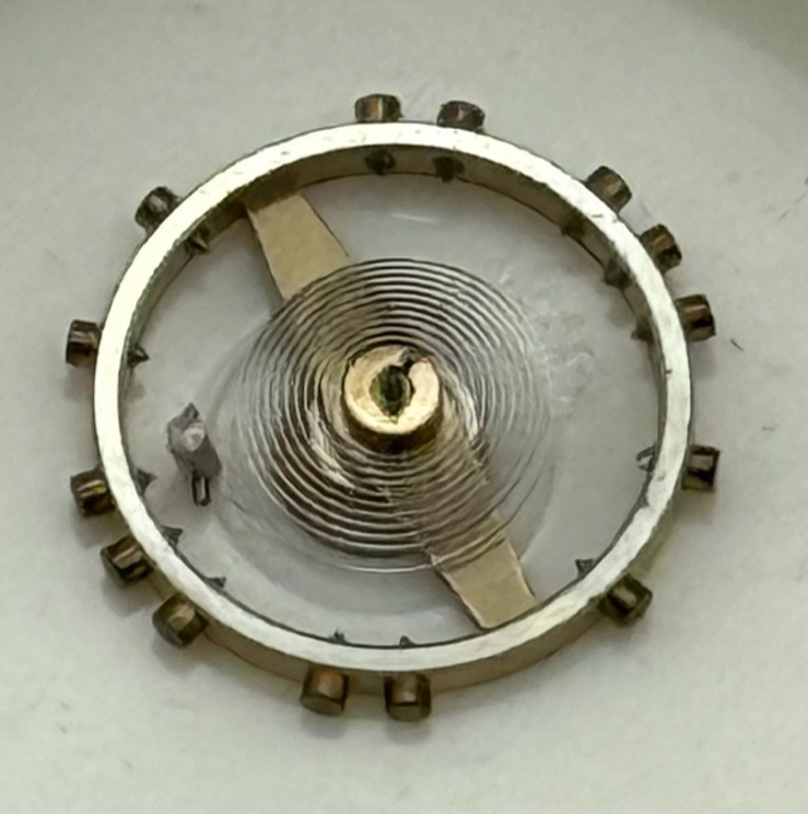 FEF 270 Balance Wheel Complete And Spring  5¼’’’ 173 M Watch Movement Parts NOS