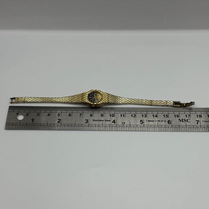 16mm Vintage Bulova Ladies Gold Plated Swiss Manual Wind Watch PARTS / REPAIR
