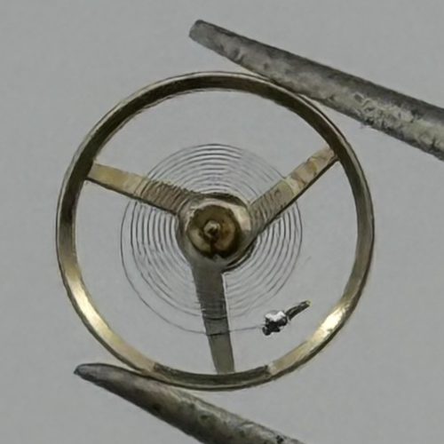 FHF 35-21 Balance Wheel Complete And Spring 1722 M Watch Movement Parts 