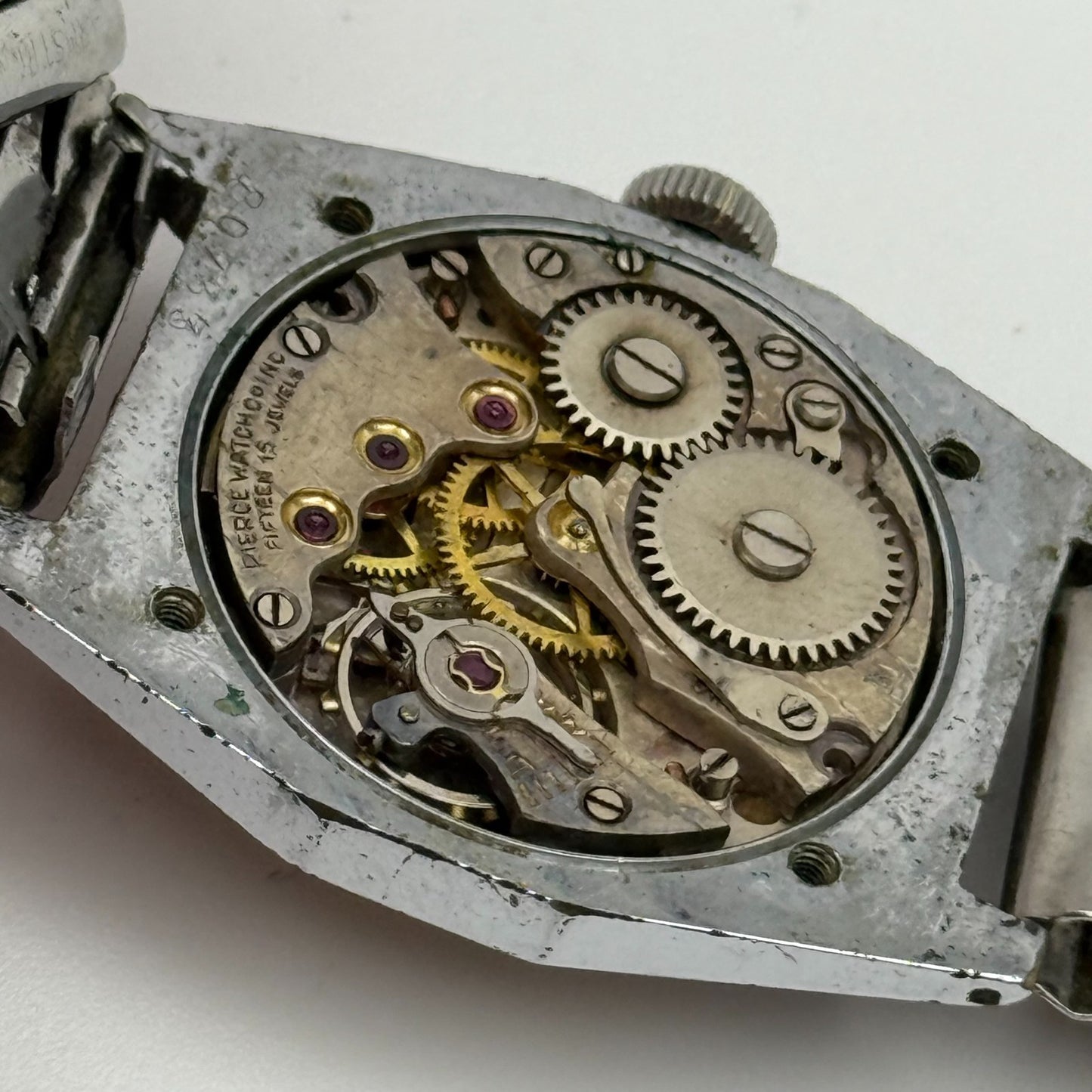 28mm Running Vintage S.G.D.G Pierce Watch Co Military Style Watch PARTS REPAIR