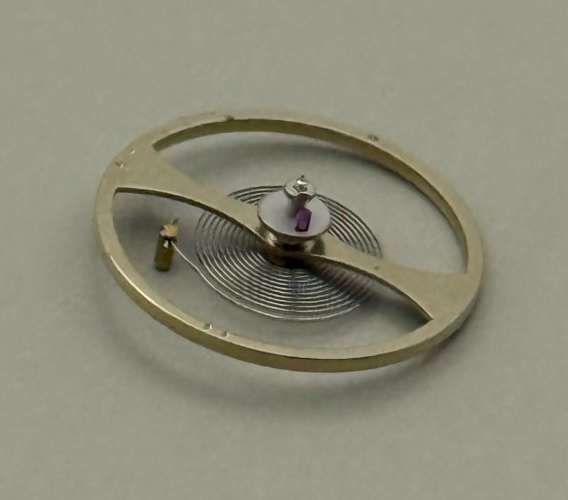 Oris 650 654 Balance Wheel Complete And Spring  1510 M Watch Movement Parts NOS