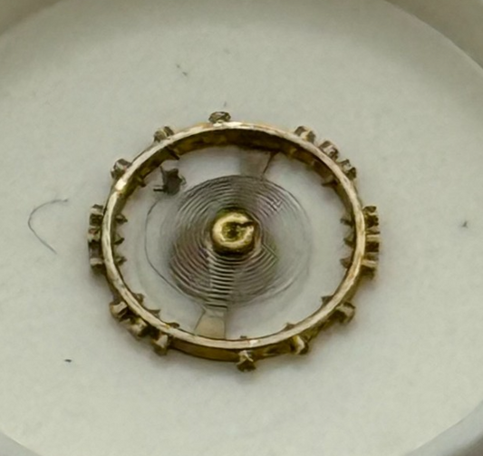 Bulova 5AD Balance Wheel Complete And Spring Renata 624 Watch Movement Parts NOS