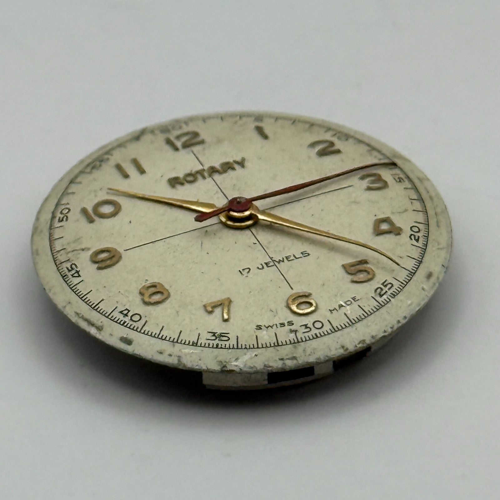 ETA 1080 Watch Movement Rotary 725 Manual Wind Vintage Swiss Parts Repair 23.6mm