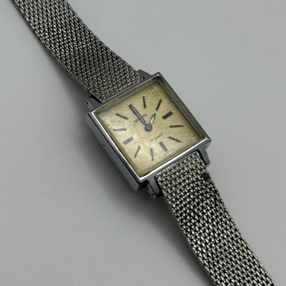 19mm Vintage Second 17 Jewels USSR Soviet Mesh Manual Wind Watch PARTS / REPAIR