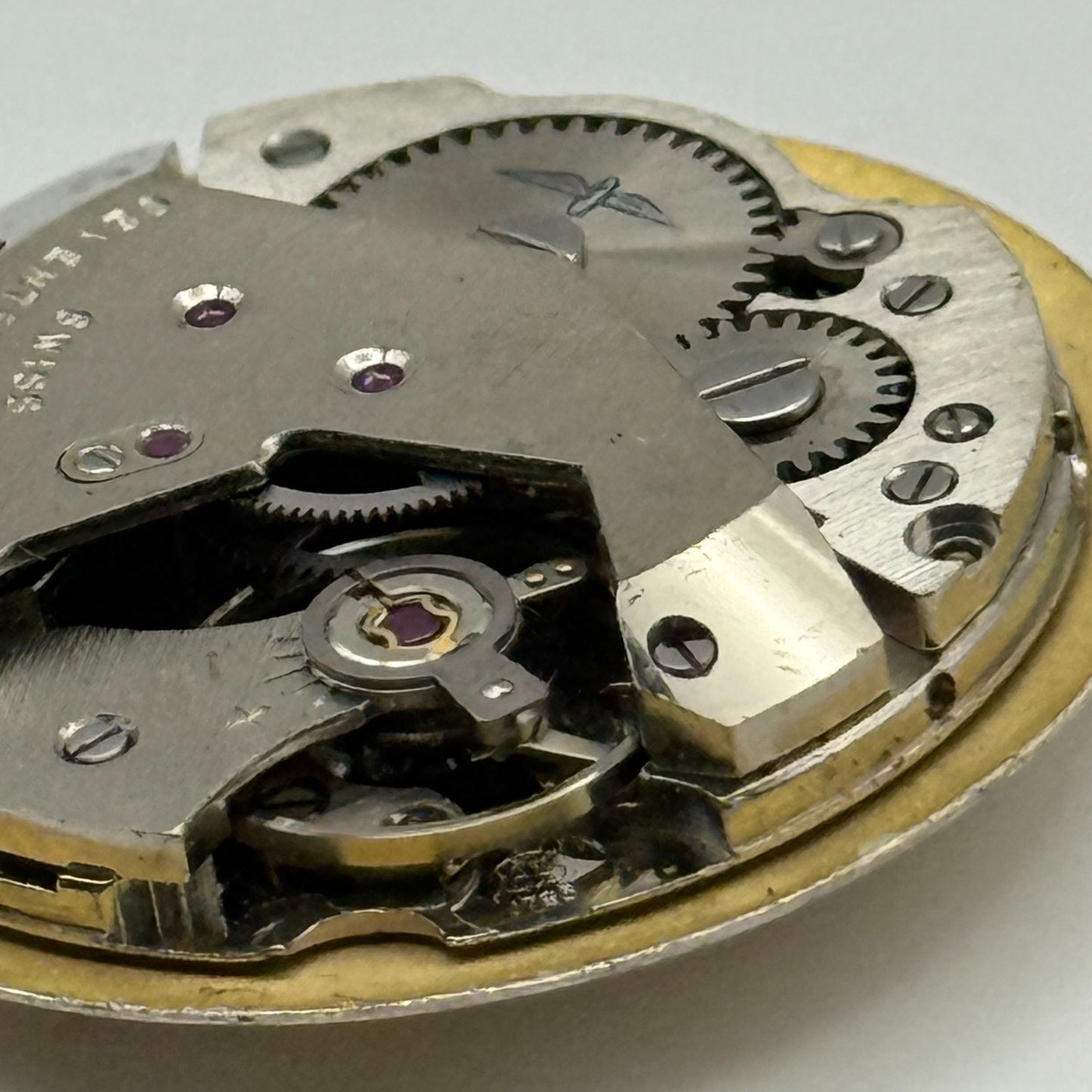 AS 1795 Watch Movement Rotary Manual Wind Vintage Swiss Parts Repair 25.8mm