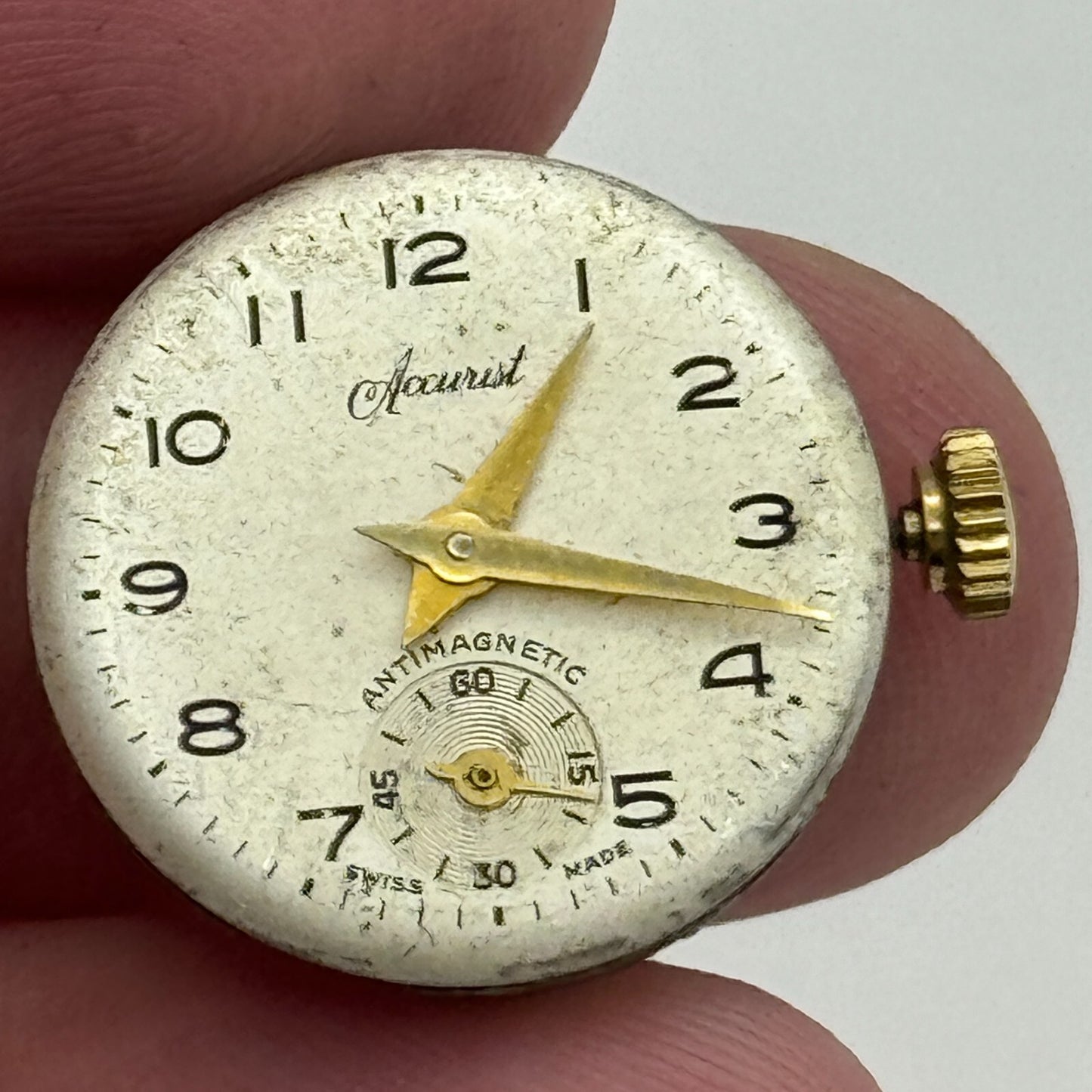 19.7mm Ladies Accurist AS 970 A Schild Manual Wind Swiss Watch Movement PARTS