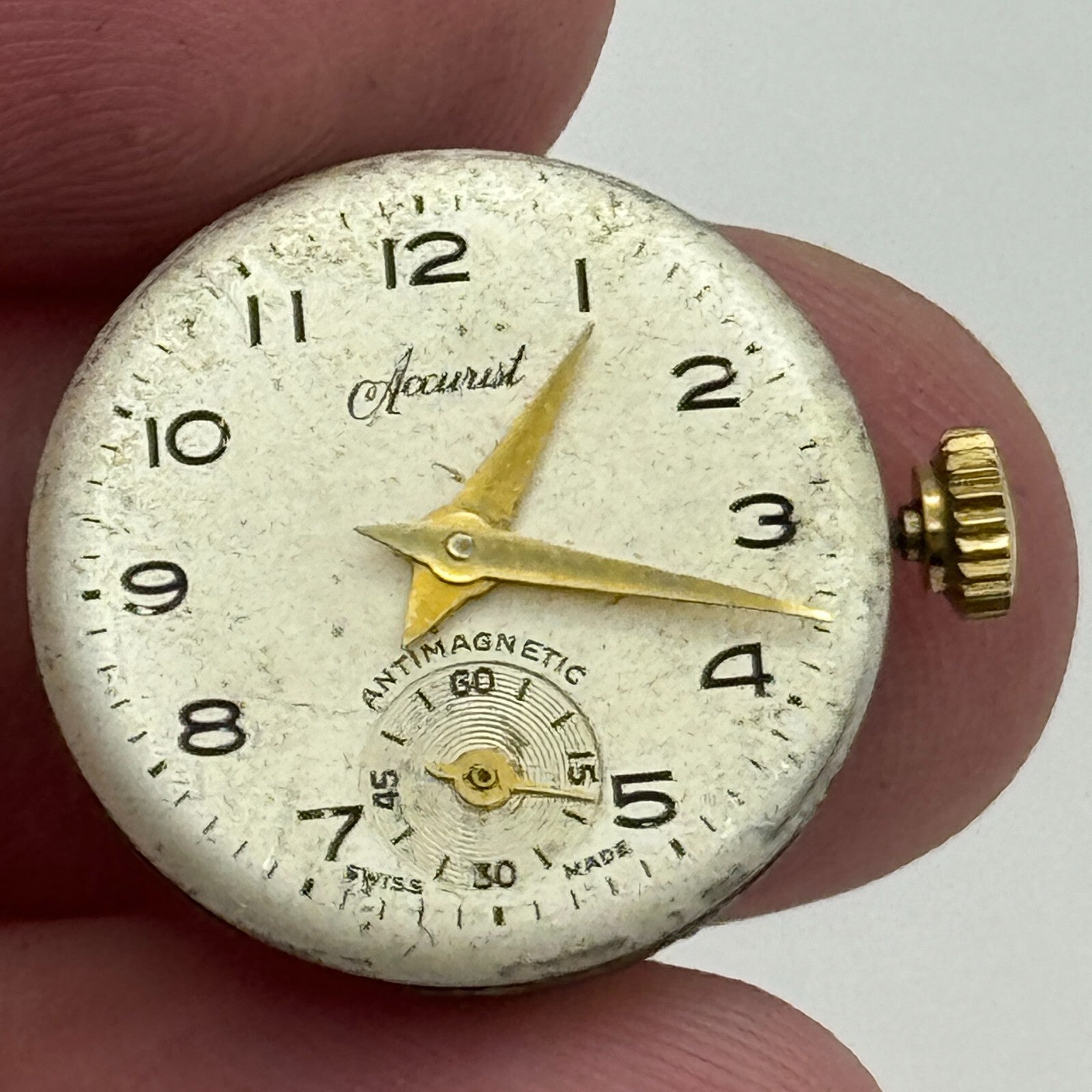 19.7mm Ladies Accurist AS 970 A Schild Manual Wind Swiss Watch Movement PARTS
