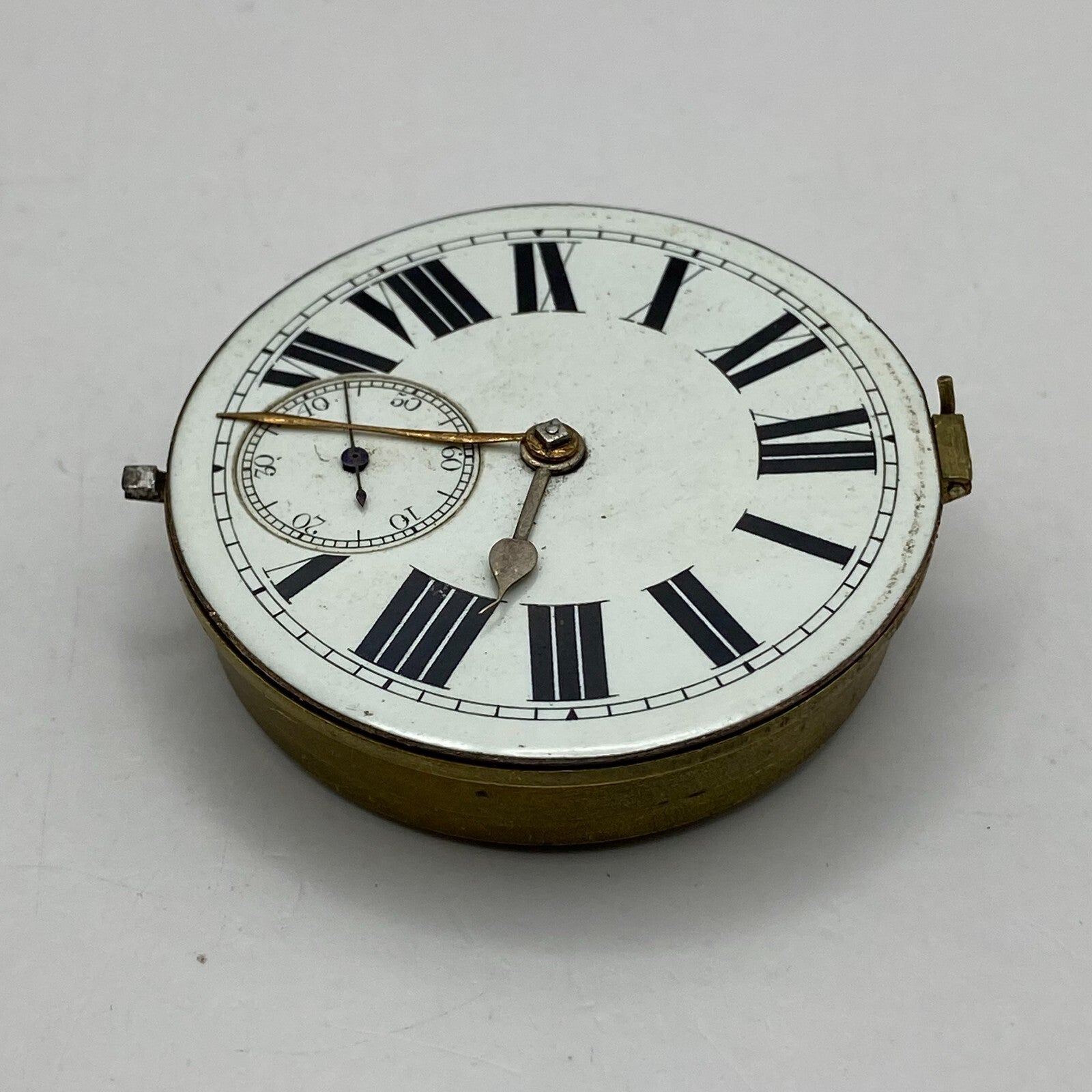 46.3mm Antique Key Wound Balance Ok Pocket Watch Movement PARTS REPAIR SPARES