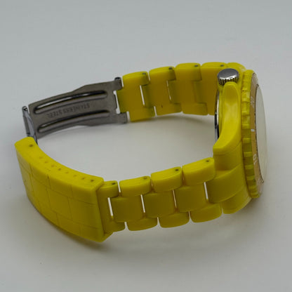 Identity London Unisex Kids Yellow Quartz Watch Bracelet Working 42mm