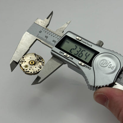 23.6mm Dominex Balance Ok 15 Jewels Swiss 2 Adj Manual Wind Watch Movement PARTS
