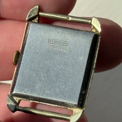 22mm Vintage 15 Jewels Antimagnetic Swiss Aluminium Manual Wind Watch For PARTS