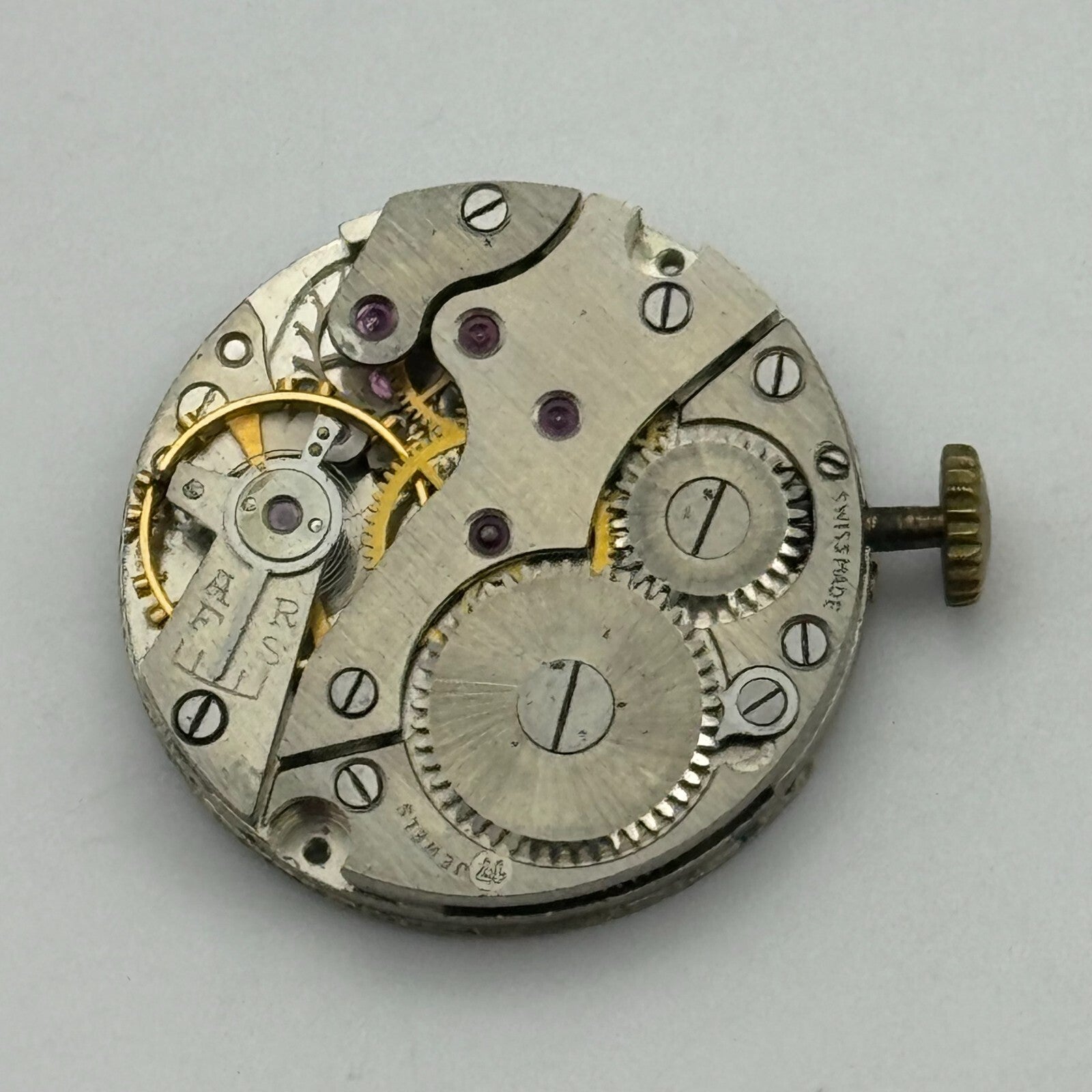 23.5mm O Maire OM 125 Manual Wind 17 Jewels Swiss Watch Movement Vintage PARTS