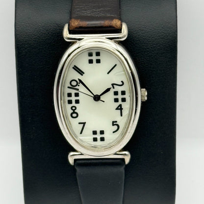 Cairn Scotland Ladies Quartz Watch MOP Dial Brown Leather Strap Working 24mm