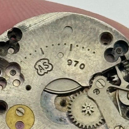 19.7mm Norman AS 970 A Schild Manual Wind 17 Jewels Swiss Watch Movement PARTS