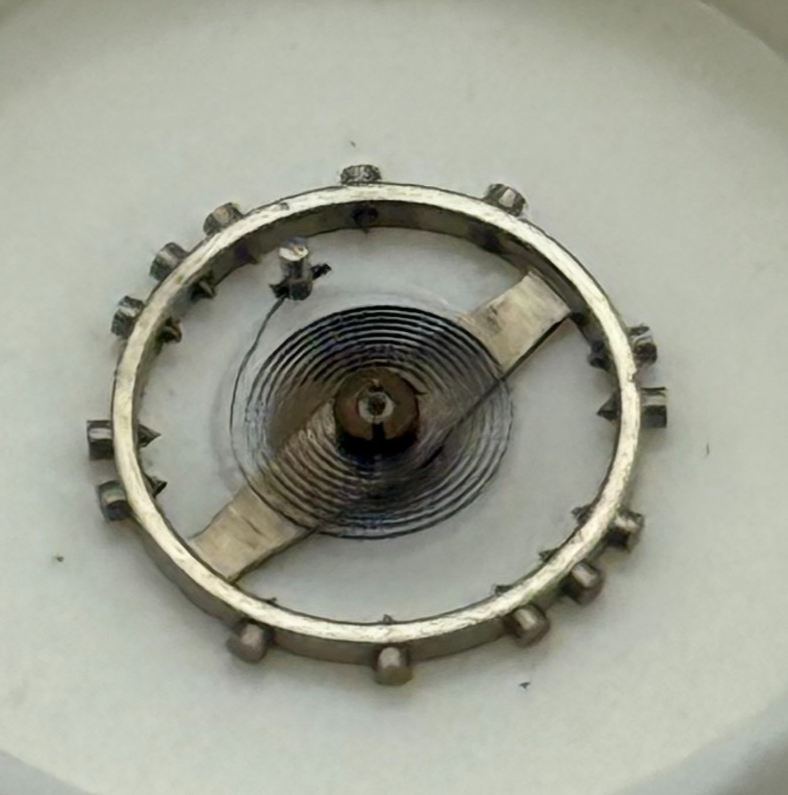 AS 1051 Balance Wheel Complete And Spring 5¼’’’ 34 M Watch Movement Parts NOS