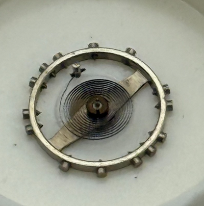 AS 1051 Balance Wheel Complete And Spring 5¼’’’ 34 M Watch Movement Parts NOS