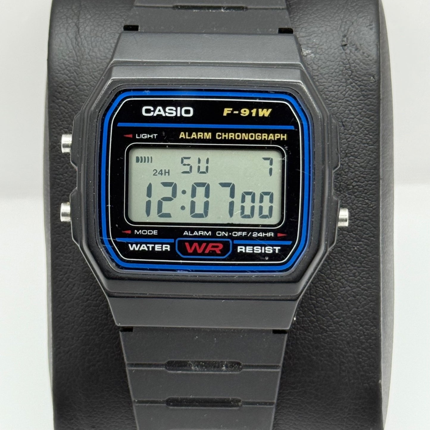 Casio Digital Watch F-91W 593 Alarm Chronograph Quartz 35mm Unisex Rubber Strap