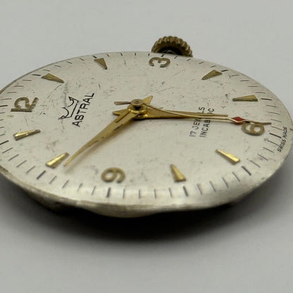 FHF ST 96 Watch Movement Astral Manual Wind Vintage Swiss Parts Repair 25.6mm