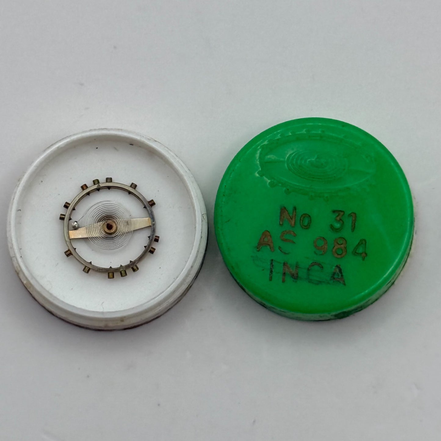 AS 984 Balance Wheel Complete And Spring Inca Renata 31 Watch Movement Parts