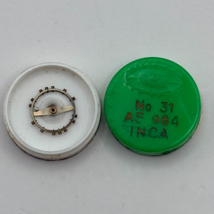 AS 984 Balance Wheel Complete And Spring Inca Renata 31 Watch Movement Parts